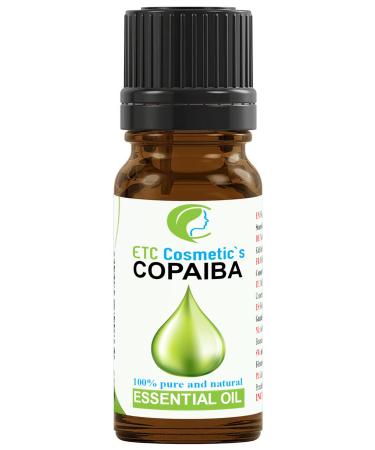 Copaiba Essential Oil 10ml | 100% Pure-Natural Cruelty-Free | Deep Rich Balsamic Sweet with Woody and Spicy Notes