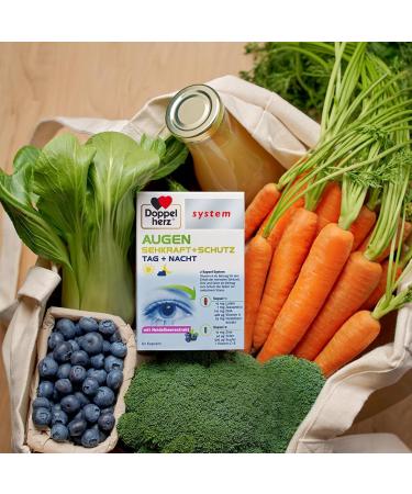 Doppelherz System Eyes Vision + Protection - Vitamin A for Normal Vision - 60 Capsules - Buy Online Internationally - Buy Online on GoSupps.com