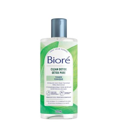 Bior Clean Detox Toner for Normal to Combination Skin Alcohol Free Facial Toner 235mL Toner 235 ml (Pack of 1)