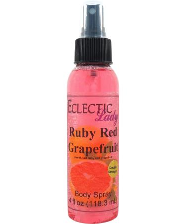 Ruby Red Grapefruit Body Spray (Double Strength) 4 ounces Body Mist for Women with Clean Light & Gentle Fragrance Long Lasting Perfume with Comforting Scent for Men & Women Cologne with Soft 4 Fluid Ounces (Double Strength)