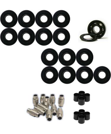 Labeda Shooter Inline Roller Hockey Wheels + Hybrid Ceramic Bearings - Green 72mm 8-Pack - Buy Online on GoSupps.com