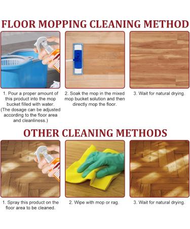 KOAHDE Wood Floor Polishing Cleaner Safe Wood Floor Cleaner Floor Polishing Cleaner Multifunctional Floor Cleaner Liquid Powerful Decontamination Floor Cleaner Wood Floor Cleaning Tile Cleaner 100ML - Buy Online on GoSupps.com