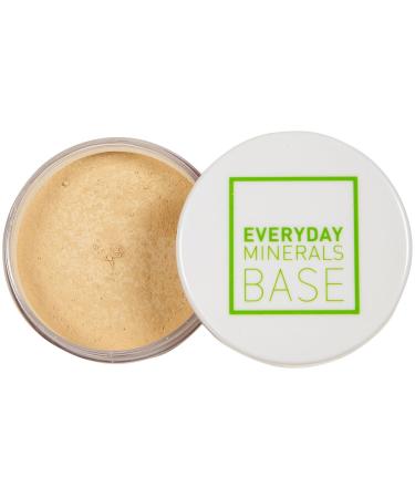 Everyday Minerals Base | Golden Beige 3W Jojoba Base | Natural Mineral Makeup Foundation | For Warm Complexions | Foundation for Dry Mature Skin