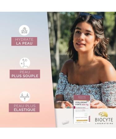 BIOCYTE Hyaluronic Forte - Anti-Aging & Skin Hydration Supplement - Hyaluronic Acid - 30 Capsules - 1 Month Program - Buy Online on GoSupps.com