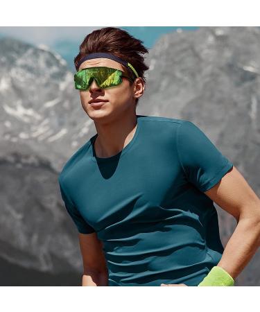 Polarized Green Sport Sunglasses for Men and Women | UV400 Protection for Baseball, Cycling, Running | RacyRam - Buy Online on GoSupps.com