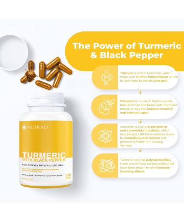 HIGH POTENCY TURMERIC CURCUMIN + BLACK PEPPER EXTRACT Powerful 3700mg per Serving (2 capsules) Source of Anti-Inflammatory and Antioxidants. Joint Pain Relief Improved Liver Function. Non-GMO Vegan Gluten Free. Zero Additives Easy to Swallow Capsules. - Buy Online on GoSupps.com