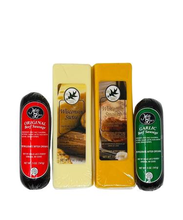 Gourmet Cheese & Sausage Christmas Gift Basket - Festive Holiday Box - Buy Online on GoSupps.com