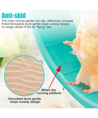 Hamster Running Wheel - Quiet Small Mouse Wheel | Multifunctional Small Animal Training Supplies 7 Inch Running Disc with Non-Slip Surface for Chinchilla Mouse Squirrel Blue - Buy Online on GoSupps.com
