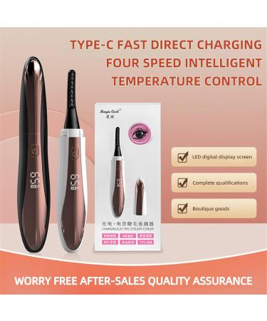 Heated Eyelash Curler Effective Electric Eyelash Curlers Enhanced Dual-Function Brush Head Eyelash Curler Rapid Heating & Long-Lasting Curl#White - Buy Online on GoSupps.com