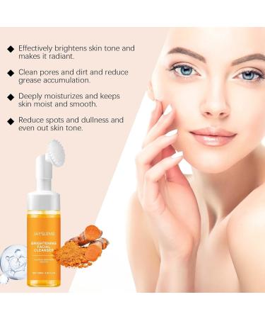Organic Turmeric Facial Cleanser | Best Foaming Face Wash for All Skin Types - Gentle & Effective - Buy Online on GoSupps.com