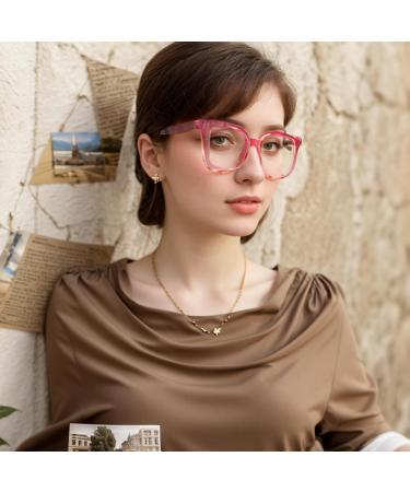 Square Reading Glasses for Men & Women - Blue Light Blocking Magnifying 2-Pack (Black & Red) - 3.5x Computer Readers - Buy Online on GoSupps.com