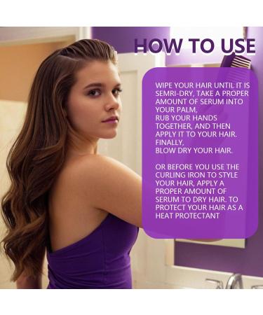 Anti Frizz Hair Serum Serum for Dry and Frizzy Hair Moisturizing and Nourishing Hair Oil Repair Treatment Heat Protection Frizz Control  - Buy Online on GoSupps.com