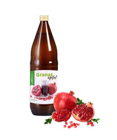 mynatura Mynatura 100% Natural Pomegranate Juice - 3L - No Additives - Rich in Vitamins - Natural Product - Fruit Juice - Dessert - Sugar Free - Glass Bottle (3L)
