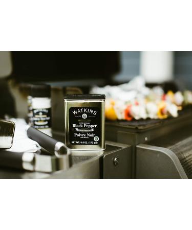 Watkins Gourmet Black Pepper 6 oz. Ground Spice Tin - 1-Pack - Buy Online on GoSupps.com