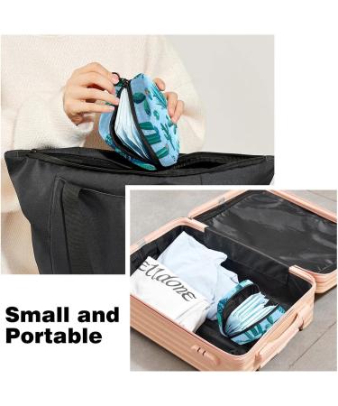 Menstrual Pad Bag with Zipper | Cactus Flowers Tampons Pouch for Women & Girls - Stylish & Functional Storage Solutions - Buy Online on GoSupps.com