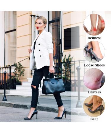 WLLHYF Heel Grips Liner Cushions - 4 Pairs, Black - Prevent Skin Rubbing and Blisters, Improve Shoe Fit - Ideal for High Heels and Sports Shoes - Buy Online on GoSupps.com
