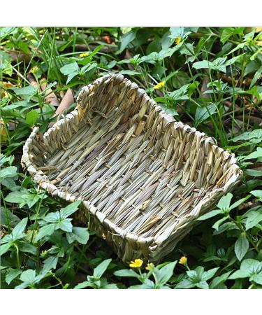 ANCLLO Portable Grass Bed Hand-Made Guinea Pig Grass Bed Play Bed for Chinchillas Rabbits and Other Small Animals - Buy Online on GoSupps.com