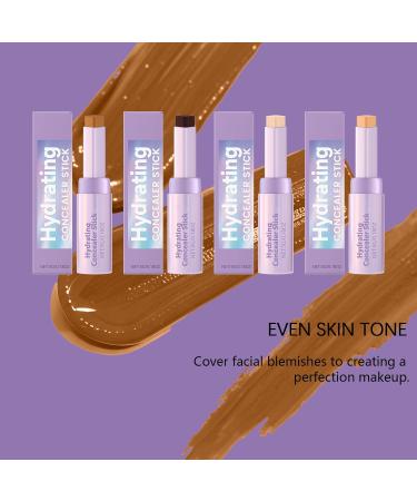 homomdy 2in1 contouring concealer stick moisturizing lightweight concealer waterresistant longlasting covering foundation hydrating and illuminating suitable for all skin tones natural*2 - Buy Online on GoSupps.com