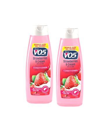 Moisture Milks Conditioner Cream 12.5 oz Strawberries by Vo5 (Pack of 2) - Buy Online on GoSupps.com