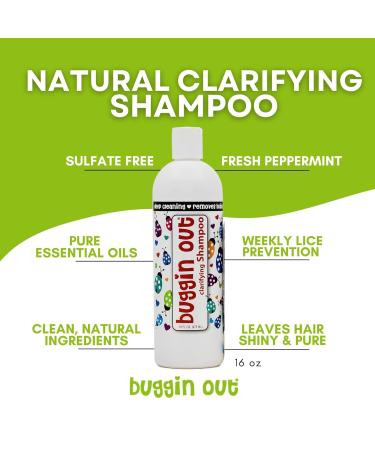 Buggin Out Clarifying Shampoo 16 oz | Deep Cleaning Detox for Lice & Hair Build-Up | Safe for Kids & Adults - Buy Online on GoSupps.com