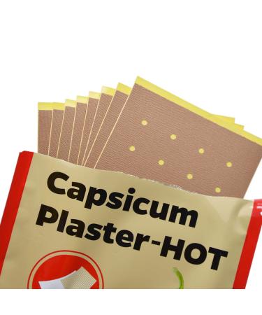 40 pieces of hot capsaicin plasters pain relief plasters for back neck shoulder knee pain and sore muscles rheumatoid arthritis severe pain relief plasters