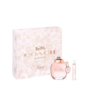 Coach Floral Eau de Parfum 2 Piece Set - 1.7 fl. oz. Spray 0.25 fl. oz. Purse Spray - Long Lasting Fragrance with notes of Pineapple Sorbet Peony & Crystal Musks - Floral & Fruity