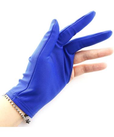ZRM&E 3-Finger Billiard Gloves - Snooker Shooter Cue Pool Glove for Left/Right Hand - Blue - Buy Online on GoSupps.com