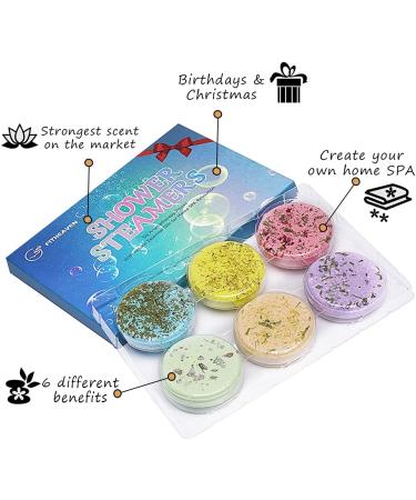 Shower Steamers Gift Set - Set of 6 for Men & Women - Buy Online on GoSupps.com