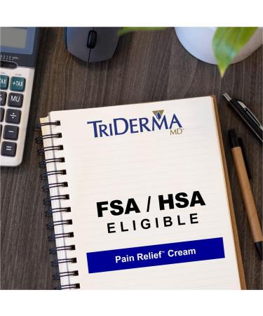 TriDerma Pain Relief Cream Maximum Strength - Heel, Foot, Back, Neck, Arthritis, Muscle, Nerve Pain Relief - 2oz Jar - Buy Online on GoSupps.com