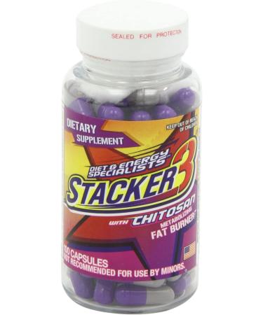 Stacker 3 Fat Burner with Chitosan - 100 Capsules Bottle - Buy Online on GoSupps.com