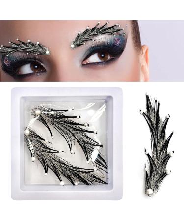 Human Hair Fake Eye Brows Handmade Adhesive False Eyebrows Realistic Crocheted Eyebrows for Halloween Masquerade Costume Cosplay Frifer Eyebrows4 - Buy Online on GoSupps.com