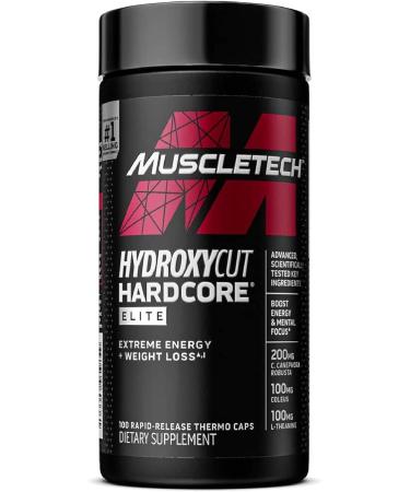 Hydroxycut Hardcore Elite - 100 Rapid-Release Caps - Energy & Focus - 50 Servings - Buy Online on GoSupps.com
