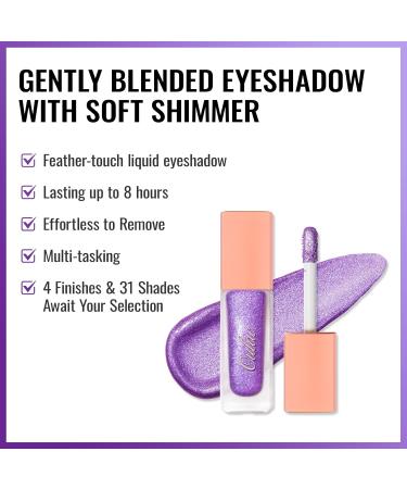 Oulac Liquid Glitter Eyeshadow Shimmer Eyeshadow Metallic Purple Eyeshadow Liquid Eyeliner with Fine Sparkle Blendable Sparkly Eye Make-up Crease Resisatnt Vegan 5.4g Satellite Dream (07) - Buy Online on GoSupps.com