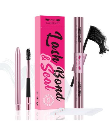 PRO Lash Bond and Seal Waterproof Bond and Seal Cluster Lash Glue & Seal for Lash Clusters Aftercare Sealant Super Strong Hold 72 Hours(5ml+5ml Black Bond & Clear Seal) - Buy Online on GoSupps.com