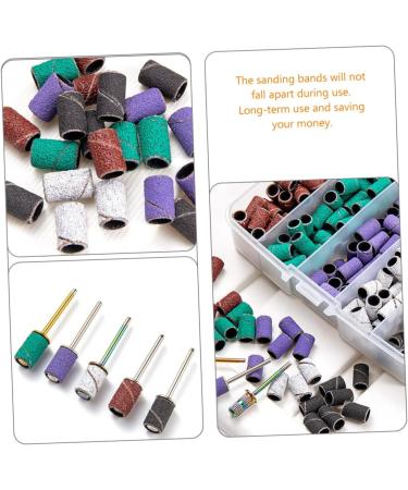 MERRYHAPY 1 Set Nail Polish Set White Sanding Bands for Nail Drill Nail Kits Manicure Tools Professional Nail Drill Manicure Buffing Sanding Bands for Nail Drill Fine Grit Nail Tool Alloy - Buy Online on GoSupps.com