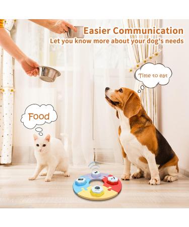Shop Mmggaish 8 Colorful Dog Buttons for Communication | Complete Pet Training Set with 50 Stickers & Fixing Pads | International Shipping Available - Buy Online on GoSupps.com
