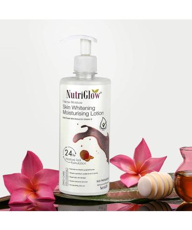 Nutriglow Intense Moisture Body Lotion with Peach Milk Extract & Vitamin E for Deep Hydration Dry Itchy Skin Parched Skin All Skin Types 500Ml - Buy Online on GoSupps.com