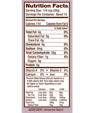 Bob's Red Mill Arrowroot Starch / Flour 16oz (Pack of 4) - Gluten-Free & Non-GMO - Buy Online on GoSupps.com