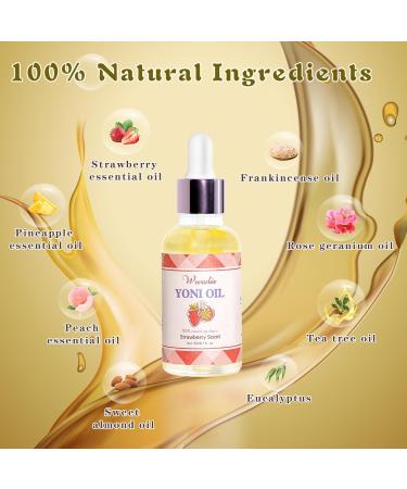 3PCS Yoni Oil for Women | pH Balance Feminine Deodorant & Moisturizer | All-Natural Strawberry Peach Pineapple Care - Buy Online on GoSupps.com