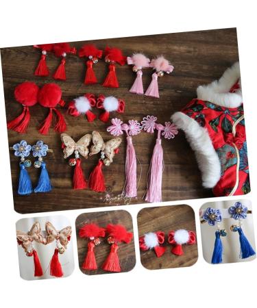 FRCOLOR 3 Pairs New Year Bobby Pin Tassels Barrettes Party Hair Clip Kids Hair Side Clip Chinese Style Hairpin Bows Hair Clips Bow Hair Clips Tassel Hairpin Candy Bag Child The Flowers - Buy Online on GoSupps.com