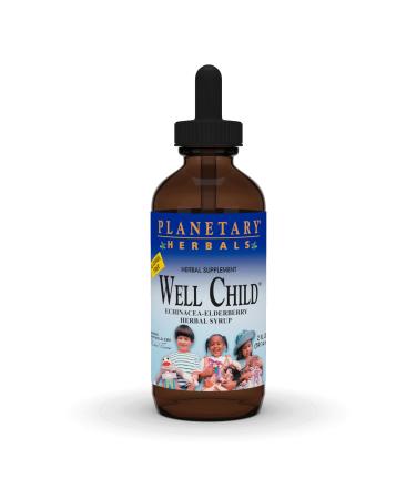 Planetary Herbals Well Child Alcohol Free Echinacea-Elderberry Herbal Syrup - 2 Fluid oz