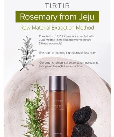 TIRTIR Rosemary One Essence - Alcohol-Free Facial Astringent for Sensitive Skin - Redness Relief & Moisturizing Toner - Clean Vegan Formula - 5.07 fl.oz - Buy Online on GoSupps.com