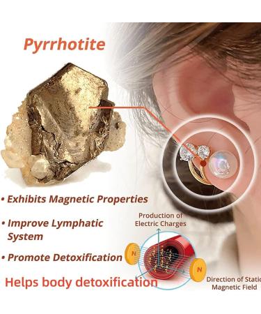 ExQst Lymphvity Magnetic Therapy Germanium Earrings | Acupressure Slimming & Lymphatic Drainage | 2PCs for Men & Women - Buy Online on GoSupps.com