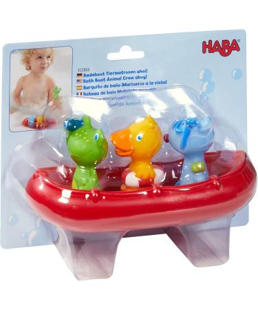 HABA 303866 BADBOOT Animal Sailors Ahoi! - Bathing Toy Set with Boat Frog Duck & Mouse for Kids 12 Months+ - Fun Bath Tub Toys - Buy Online on GoSupps.com