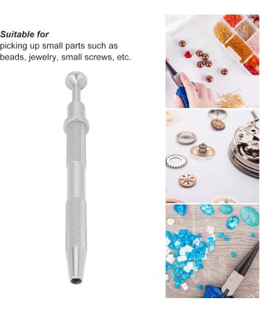 Jerliflyer 4-Claw Tweezers - Small Alloy Retractable Slide-Resistant Jewelry Clips Tool | Easy-to-Use Home & Shop Silver Tweezers - Buy Online on GoSupps.com