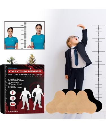 Herbal Height Increasing Foot Patches Herbal Calcium Support Patches Height Booster Herbal Patches Bone Health And Height Enhancer For Skeletal Muscle Growth (5pcs) - Buy Online on GoSupps.com