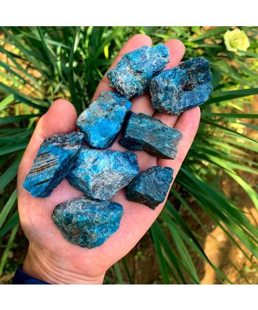 50g/Bag Natural Crystal Blue Apatite Rough Stone Raw Gemstone Mineral Specimen Irregular Crystal Stone Blue Apatite 50g(2-4pc) Blue Apatite 50g(2-4pc) - Buy Online on GoSupps.com