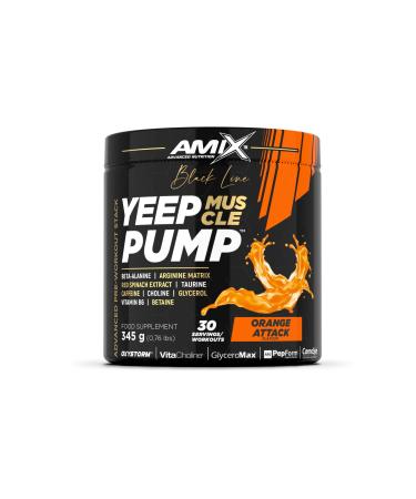 Amix Black Line YEEP PUMP CAFF 345 g PreEntreno Sinaasappelsmaak