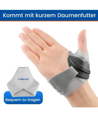 Willcom CMC Ortho Three Orthesis for Osteoarthritis - Thumb Stabilizer for Pain Relief (Right Hand Size S) - Buy Online on GoSupps.com