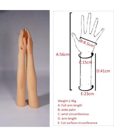 Realistic Handmade Silicone Lifestyle Hands - Flexible Female Model with Built-in Bones for Perfect Poses - Buy Online on GoSupps.com